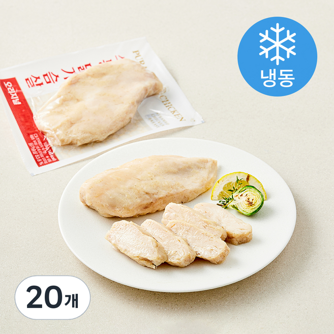 푸라닭 스팀 통 닭가슴살 오리지널 (냉동), 100g, 20개, 1개입
