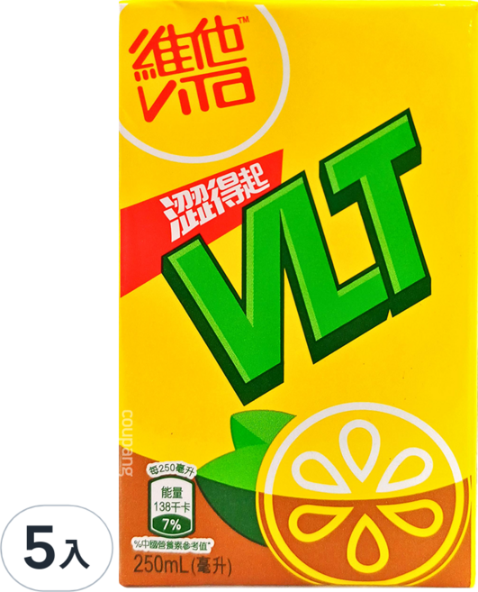 ViTa 維他 檸檬茶飲品, 250ml, 5入