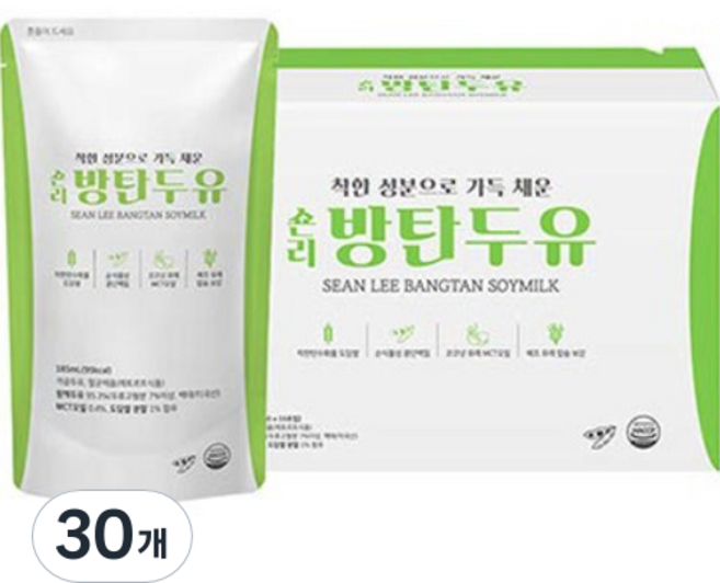 숀리 방탄두유, 30개, 185ml