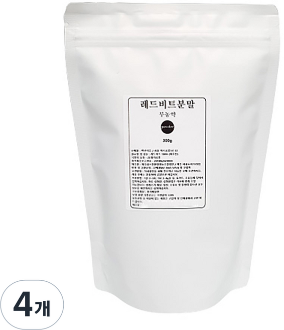 甜菜根粉, 4個, 300g