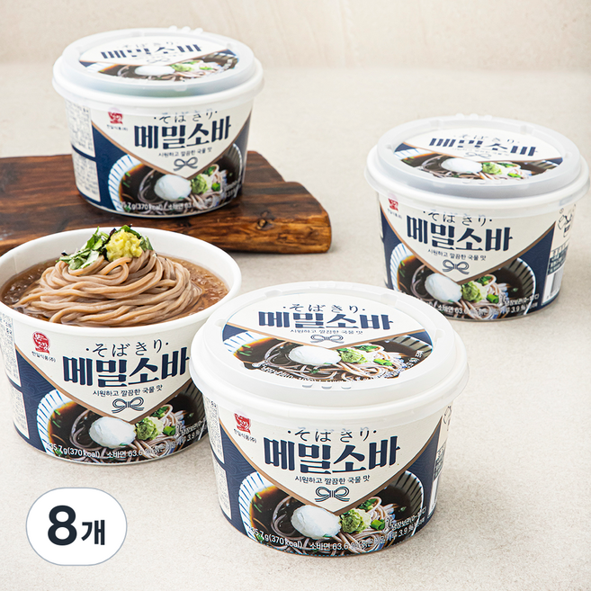 한일본고장 한일식품 정통 메밀소바, 235.7g, 8개