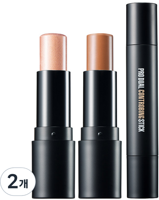 클리오 프로 듀얼 컨트로빙 스틱, 03 딥, 2개