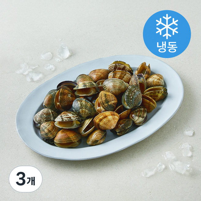 바이오션 바지락 40/60 (냉동), 3개, 400g