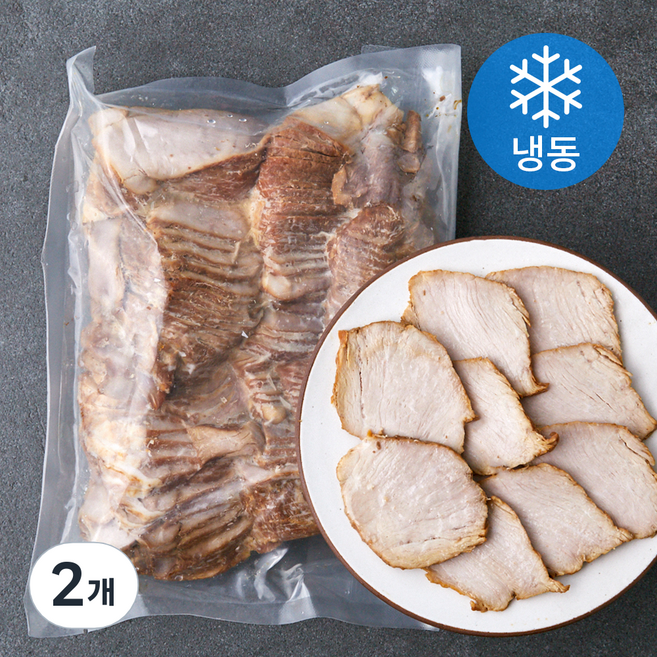 토자연 국밥 고명용 후지 슬라이스 (냉동), 2개, 600g