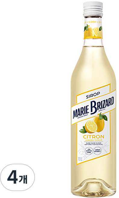 마리브리자드 레몬 시럽, 700ml, 4개