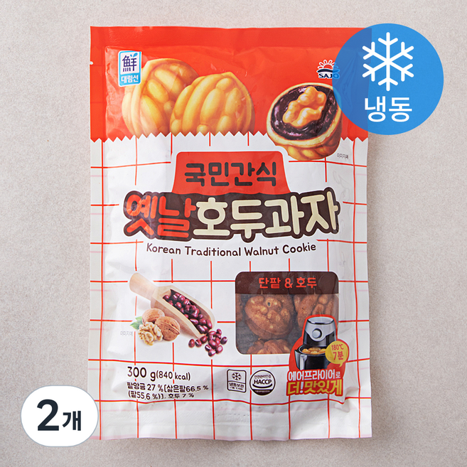 대림선 옛날 호두과자 (냉동), 300g, 1개입, 2개