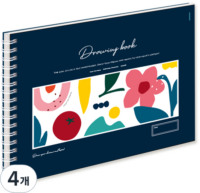 뮤니드 감성 드로잉북 Flower garden, 4개