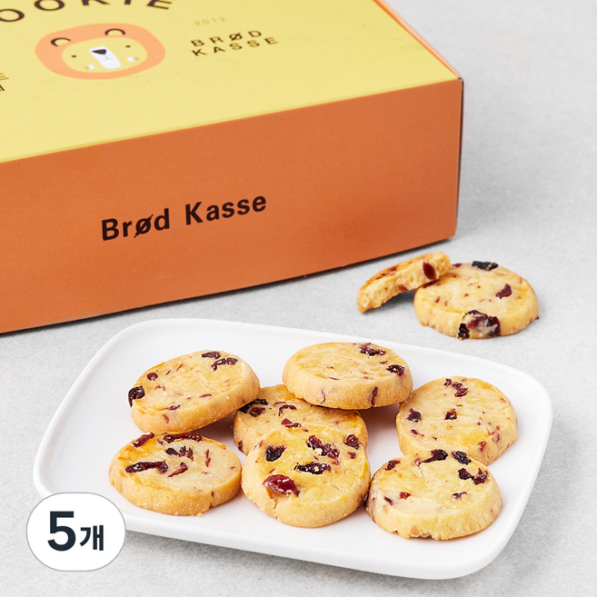 브로드카세 사브레크렌베리 쿠키, 180g, 1개입, 5개