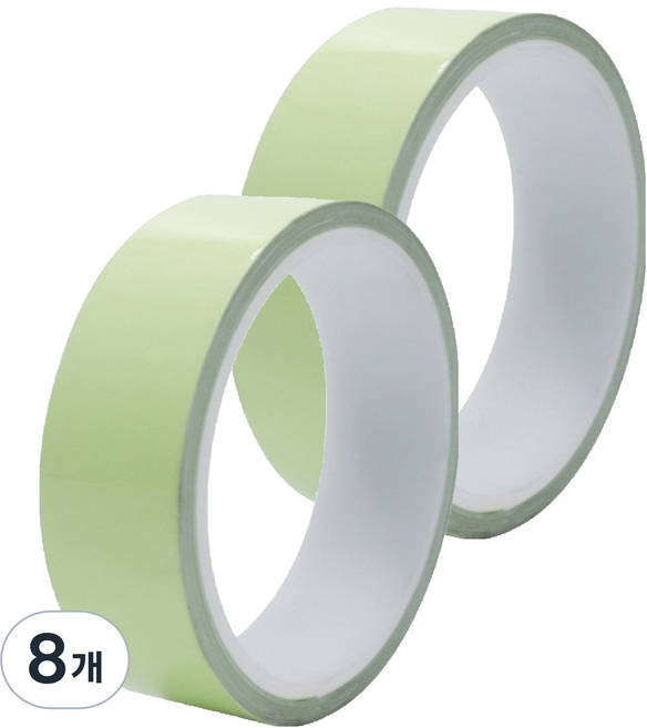 일상나눔 초강력 매직 테이프, 야광, 8개