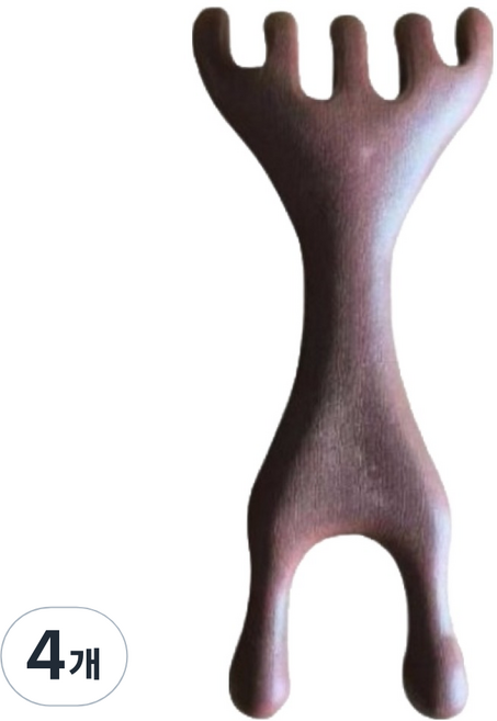 양면뿔 두피 코 마사지기, 4개