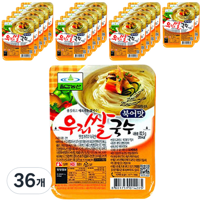 칠갑농산 우리쌀국수 북어맛, 82.5g, 36개