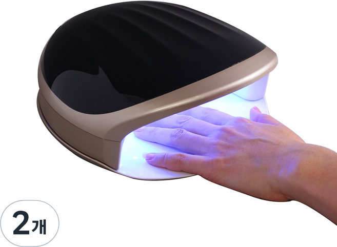 SML 젤 네일 램프 S5 48W, 블랙골드, 2개