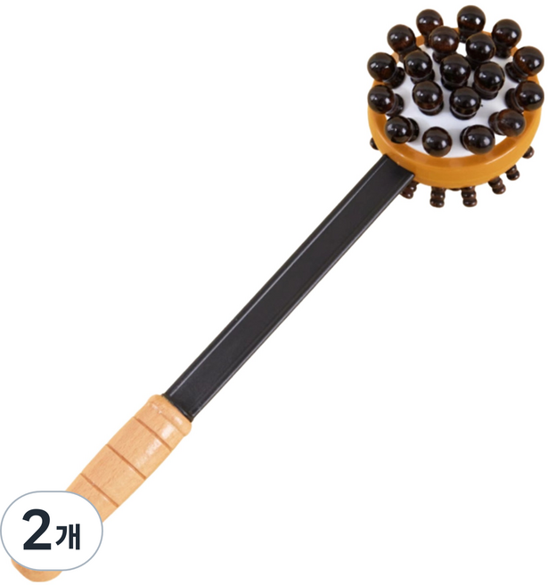 핀숲 팡팡 전신 지압 마사지봉, 우드, 2개