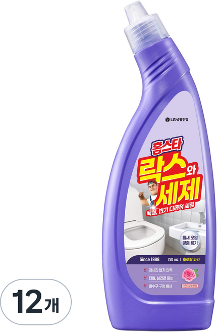 홈스타 락스와 세제 후로랄파인, 750ml, 12개