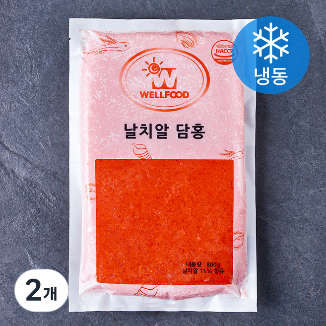 날치알 담홍 (냉동), 2개, 800g