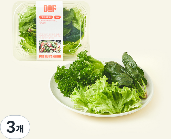 원에이커팜 무농약 인증 파워믹스, 100g, 3개, 1개입