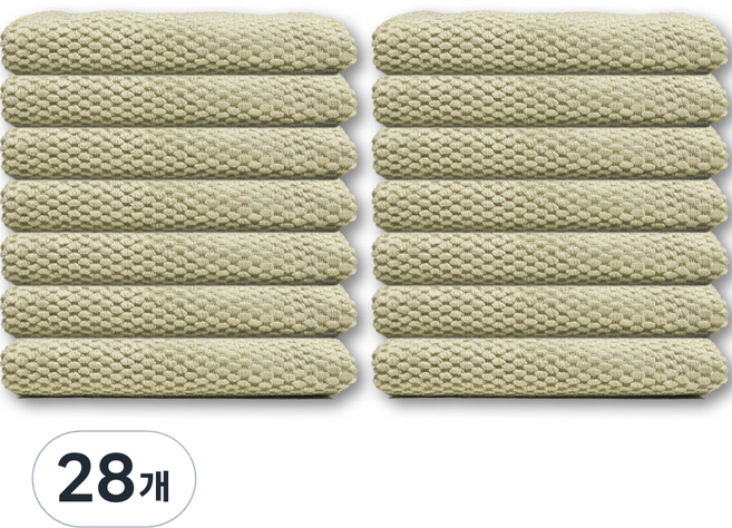 보리홈 크리스탈 버블 행주 연그린, 28개