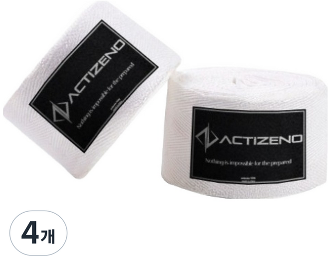 액티제노 복싱 핸드랩, 화이트, 4개