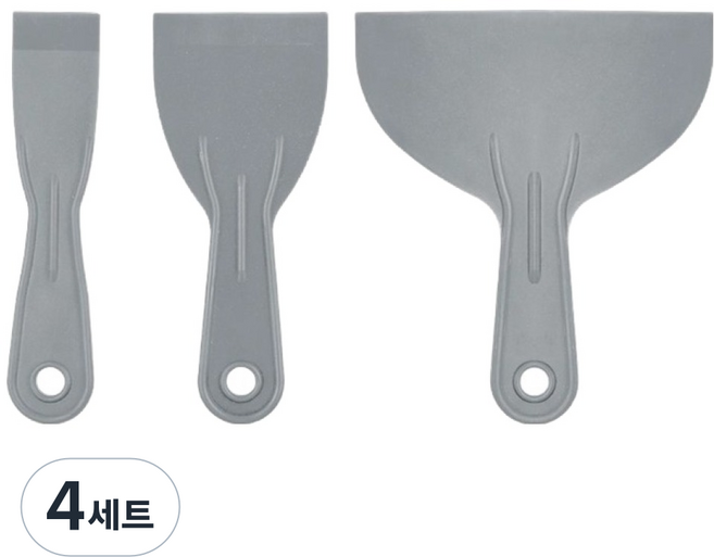 롤링독 플라스틱 퍼티 나이프 3종, 4세트