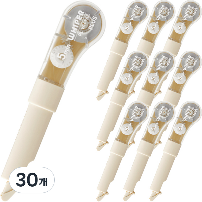 PLUS 普樂士 Whiper PL 筆型修正帶 WH-1905, 30個, 象牙白