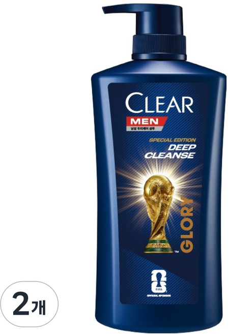 클리어 맨 딥 클린 샴푸, 2개, 650ml