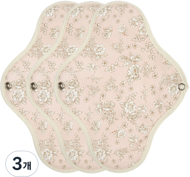 위즐리 면 생리대, 중형, 3개입, 3개