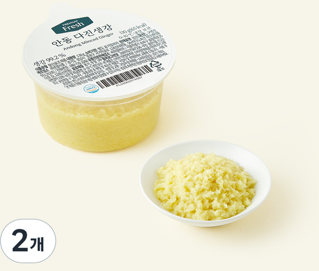 프리미엄 안동 다진 생강, 130g, 2개