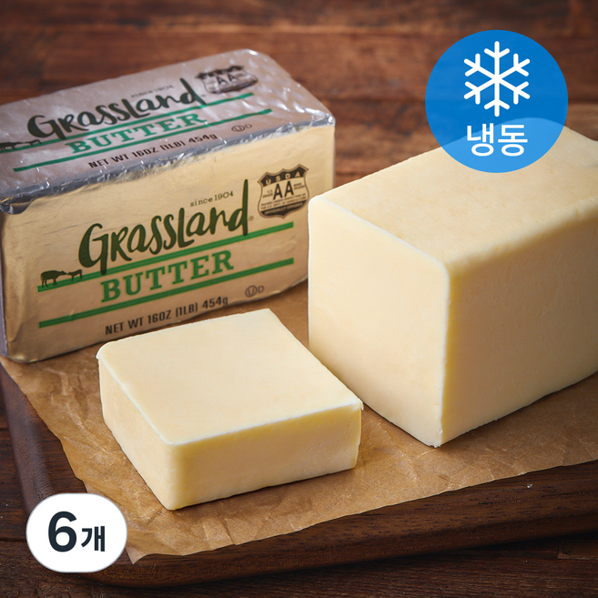 그라스랜드 버터 (냉동), 454g, 6개
