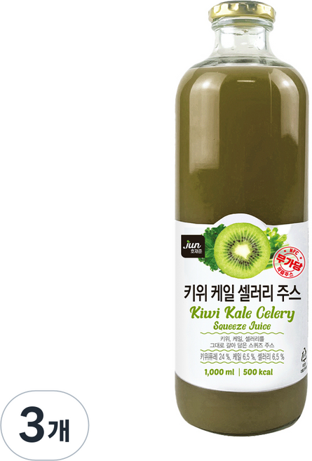 호재준 키위케일셀러리주스, 3개, 1L