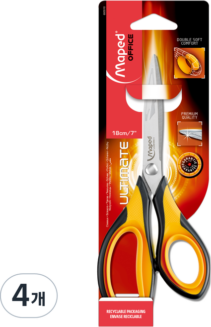 마패드 전문가용 울티메이트 가위 18cm 695510, 4개