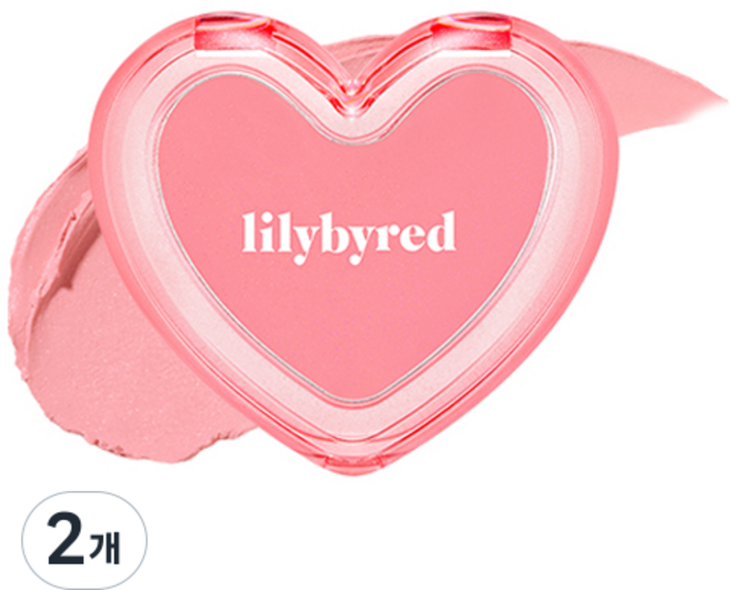 릴리바이레드 러브빔 샤벳 치크 3.5g, 03# 복숭아 토핑, 2개