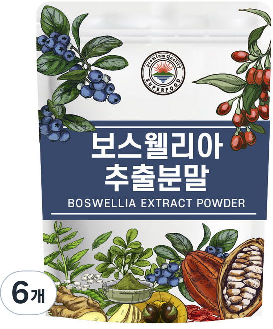 해나식품 보스웰리아 추출 분말, 300g, 6개