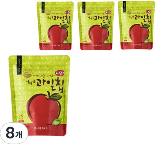 아비삭 과일칩, 14g, 8개