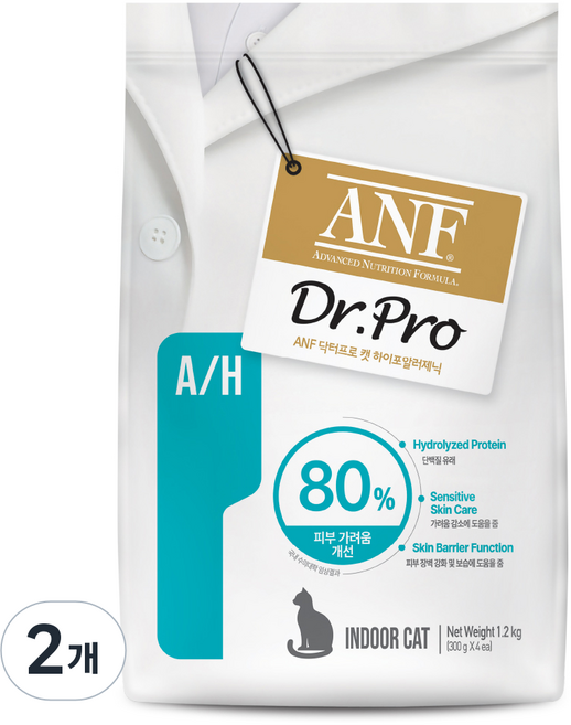 ANF 닥터프로 캣 처방식 사료, 피부/피모+알러지, 1.2kg, 2개