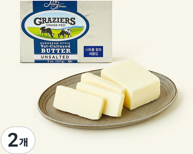 씨에라 네바다(Sierra Nevada) 유로피안 버터, 227g, 2개 - 쿠팡