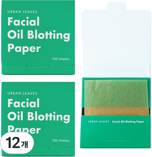 어반리브즈 티슈형 마 기름종이, 100개입, 12개