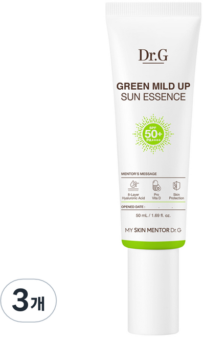 닥터지 그린 마일드 업 선 에센스 SPF50+ PA++++, 50ml, 3개