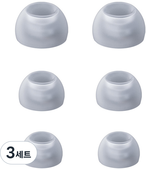 스페이스쉴드 Beats 스튜디오 버즈 플러스 호환 이어팁 세트, 투명, 3세트