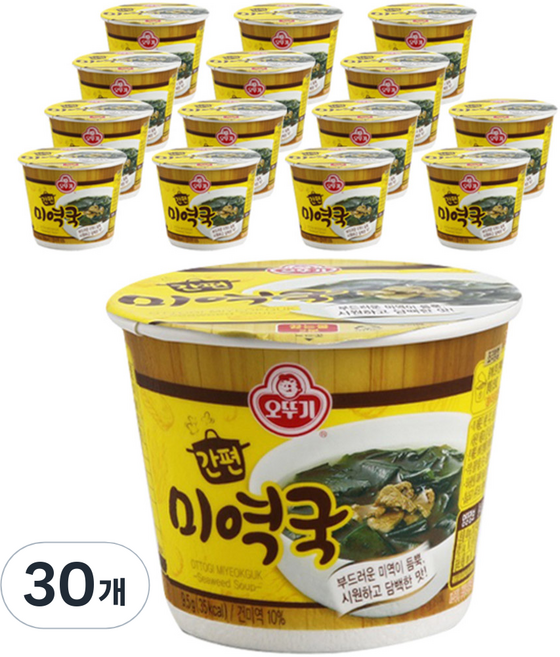 오뚜기 간편 미역국 컵국, 9.5g, 30개