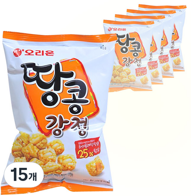 오리온 땅콩강정, 80g, 15개