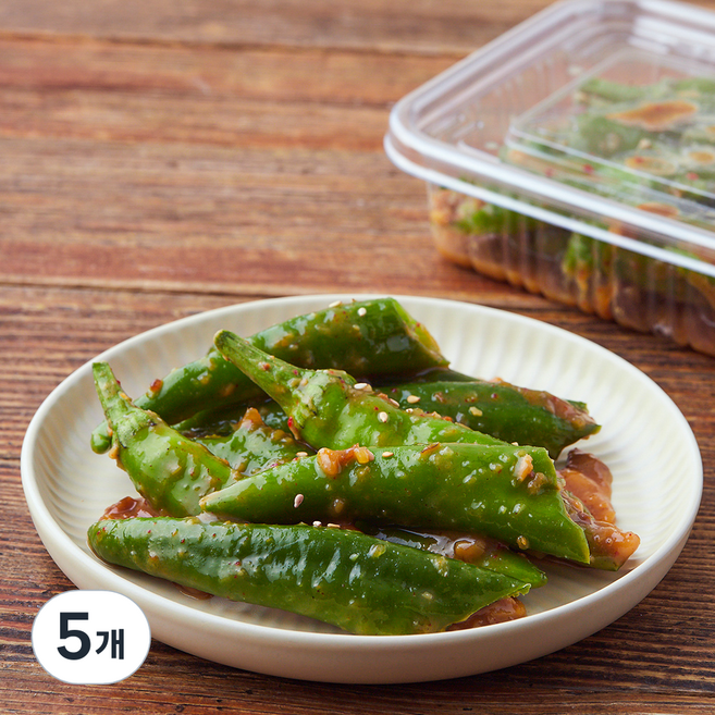 식탁위의사계 오이고추 된장무침, 250g, 5개