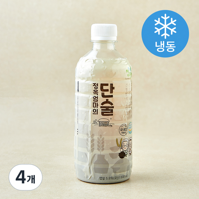 정옥 엄마의 단술 (냉동), 4개, 500ml