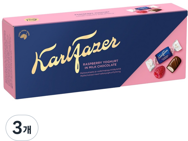 칼파제르 라즈베리 초콜릿, 250g, 3개