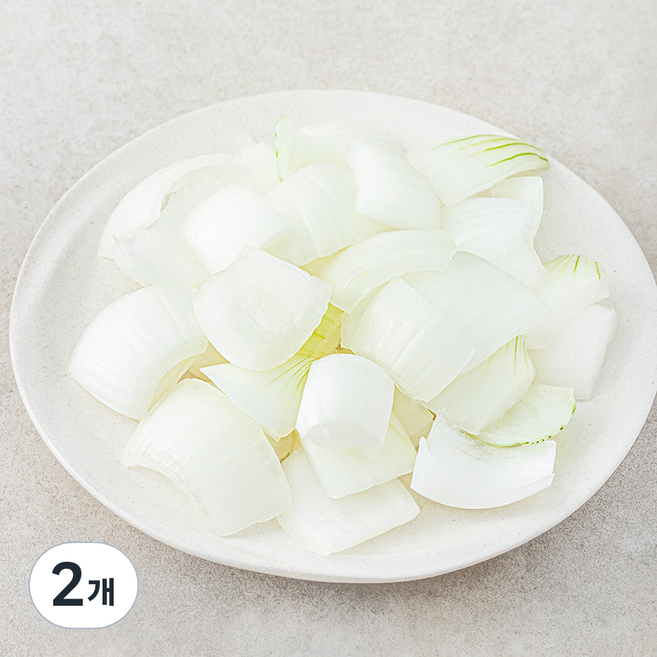 국내산 양파 깍둑썰기, 500g, 2개