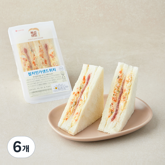 참치인가 샌드위치, 187g, 6개