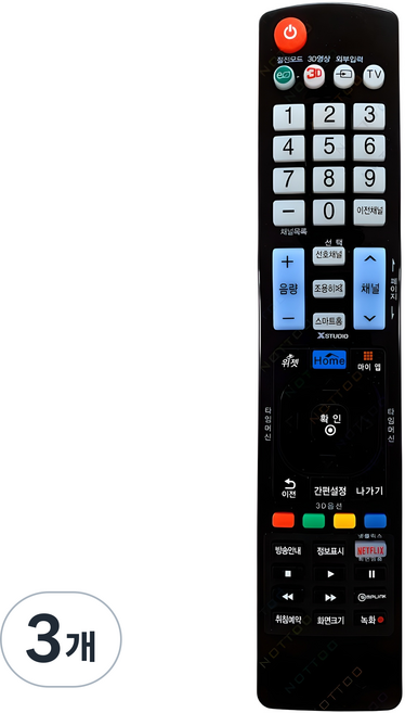 Nottoo LG TV 專用遙控器, COMBO-2201, 3個