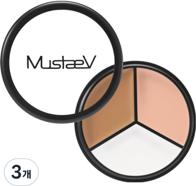 머스테브 커버핏 팟 컨실러 13.5g, 3개, 01 컨투어