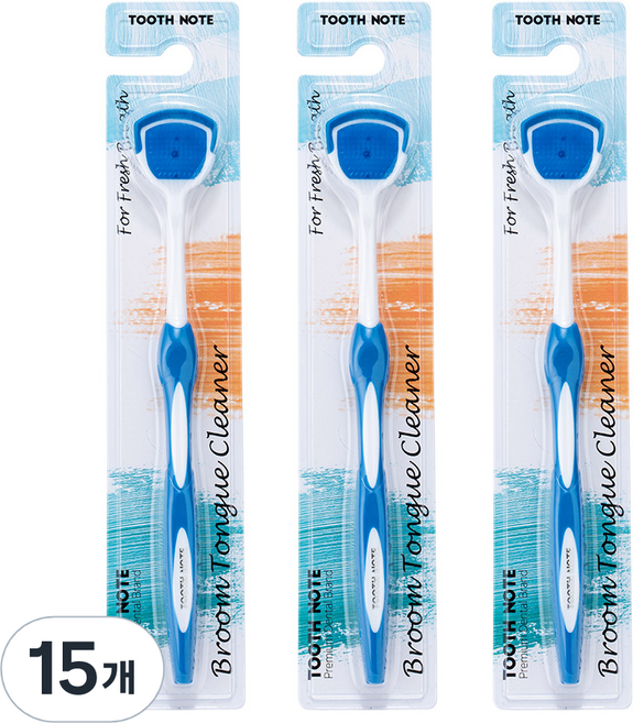 투스노트 혀클리너 블루, 7.5g, 15개