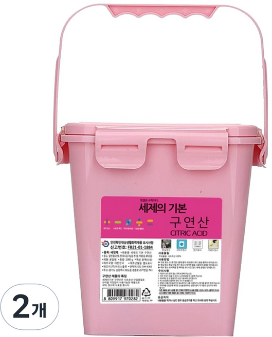 세제의기본 구연산, 2kg, 2개