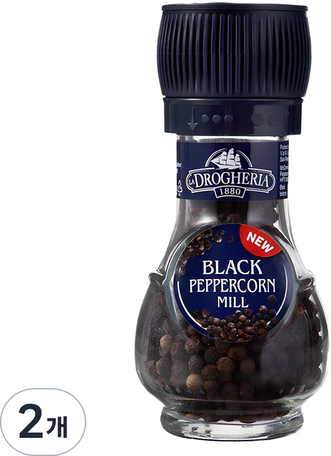 드로게리아앤알리멘타리 통흑후추밀, 45g, 2개